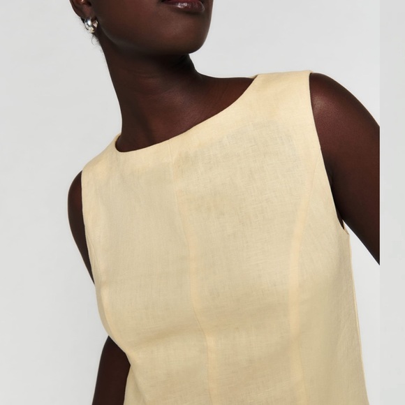 New! Citron Reformation linen dress size 0 - Picture 4 of 5